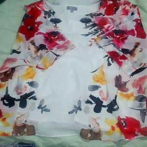 Laura plus size layered shirt